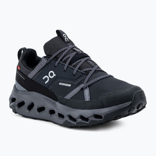 Buty damskie On Cloudhorizon Waterproof. Czarne buty trekkingowe On, bez wzorów, z materiału, bez zapięcia, trekkingowe. Za 803.90 zł.