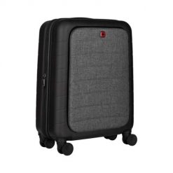 Walizka Wenger Syntry Carry-On - Obrotowa - Twarda strona - Poliester, Poliwęglan, Tworzywo ABS, Szary Wrzos - 35.60cm (14"). Szare walizki Wenger. Za 513.99 zł.