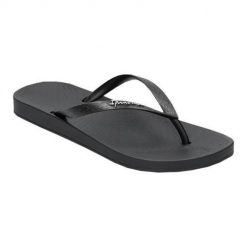 Japonki damskie Ipanema 82591 20766. Czarne japonki Ipanema, bez wzorów, z materiału, sportowe. Za 122.00 zł.
