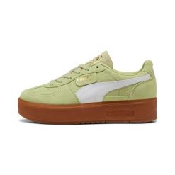 Buty damskie sportowe trampki Puma PALERMO ELEVATA. Zielone trampki sportowe Puma, bez wzorów, z bawełny, bez zapięcia, trekkingowe. Za 199.00 zł.