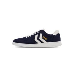 Buty halowe Hummel Perfekt Cl. Niebieskie buty sportowe lifestyle Hummel, bez wzorów, retro, bez zapięcia. Za 255.00 zł.
