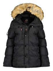 Canadian Peak Kurtka zimowa "Bukka" w kolorze czarnym rozmiar: XXL. Czarne kurtki Canadian Peak, na zimę, xxl, z aplikacjami, z puchu, bez kaptura. Za 211.66 zł.