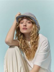 Pleciony kapelusz bucket - niebieski. Niebieskie kapelusze Reserved, bez wzorów. Za 79.99 zł.