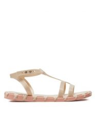 Melissa Sandały Melissa Ana Sandal Ad 33879 Beżowy. Brązowe sandały Melissa, bez wzorów, z tworzywa sztucznego, bez obcasa, na płaskiej podeszwie, bez zapięcia. Za 299.99 zł.