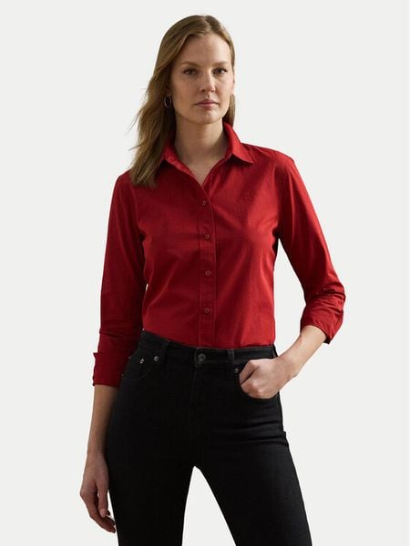 LAUREN RALPH LAUREN Koszula 200925378004 Czerwony Relaxed Fit. Czerwone koszule Lauren Ralph Lauren, m, bez wzorów, z bawełny, bez kołnierzyka, bez ramiączek. Za 459.99 zł.