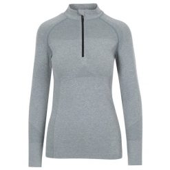 Trespass Pelina Zip - Aktywny damski top w kolorze turkusowym Mist. Zielone topy sportowe Trespass, bez wzorów, do jazdy konnej. Za 240.99 zł.
