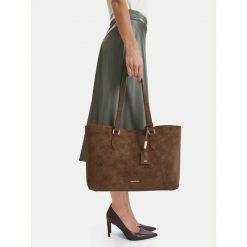 Torebka GINO ROSSI. Czarne shopper bag Gino Rossi, bez wzorów, bez dodatków. Za 259.99 zł.
