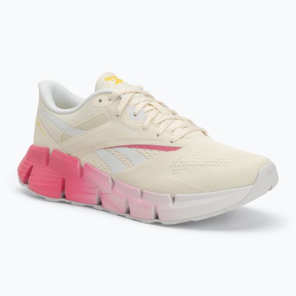 Buty do biegania damskie Reebok Zig Dynamica 5. Białe buty do biegania Reebok, bez wzorów, z gumy, bez zapięcia, do biegania. Za 359.99 zł.