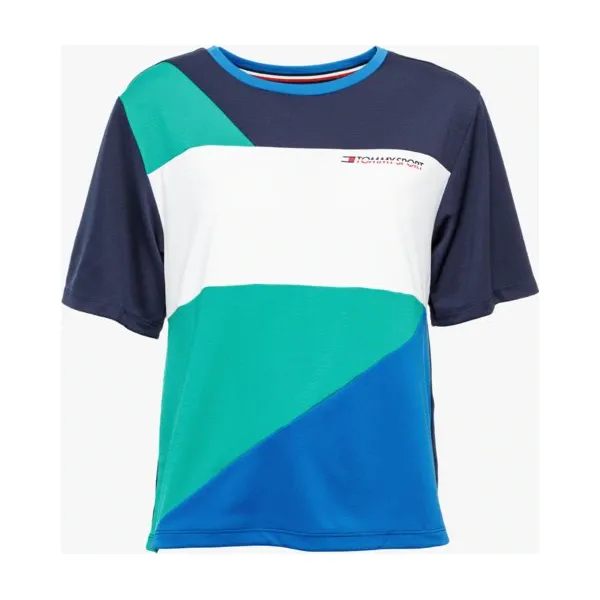 Tommy Sport Koszulka Statement , multicolor, rozmiar S. T-shirty sportowe Tommy Hilfiger, s, bez wzorów, z materiału, bez ramiączek. W wyprzedaży za 179.99 zł.
