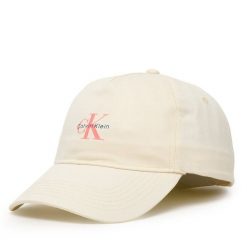 Czapka z daszkiem Calvin Klein. Brązowe czapki z daszkiem Calvin Klein, bez wzorów. Za 129.99 zł.