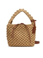 Gianni Chiarini Torebka Bella BS 11576 TRCBBL Brązowy. Brązowe torebki klasyczne Gianni Chiarini, bez wzorów, z materiału, bez dodatków. Za 499.99 zł.