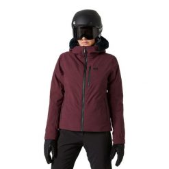 Damska kurtka narciarska Helly Hansen Valdisere 2.0. Brązowe kurtki narciarskie Helly Hansen, na zimę, bez wzorów, bez kaptura, narciarskie. Za 1,344.50 zł.
