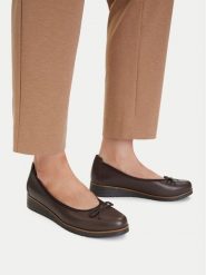 Lasocki Baleriny CEO-EST-TOMBA-01 Brązowy ciemny. Brązowe baleriny Lasocki, bez wzorów, ze skóry, bez obcasa, bez zapięcia. Za 179.99 zł.