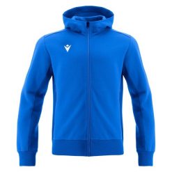 Bluza z kapturem z pełnym zamkiem błyskawicznym Macron Trumpet. Niebieskie bluzy z kapturem Macron, xl, bez wzorów, z gumy, z kapturem. Za 364.50 zł.