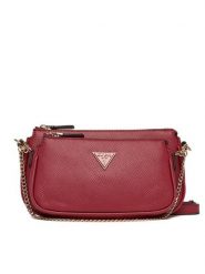 Guess Torebka Noelle II Mini HWZG96 72710 Czerwony. Czerwone torebki klasyczne Guess, z aplikacjami, ze skóry, bez dodatków. Za 399.99 zł.