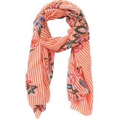 Szal w kwiaty bonprix pomarańczowo-biały. Szaliki i kominy marki bonprix. Za 34.99 zł.
