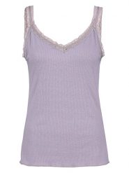 Fresh Made Top w kolorze lawendowym rozmiar: XL. Różowe topy Fresh Made, xl, bez wzorów, z koronki, bez kołnierzyka, bez ramiączek. Za 39.95 zł.
