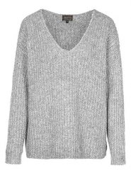 Herrlicher Sweter "Lini" w kolorze szarym rozmiar: XL. Szare swetry Herrlicher, xl, bez wzorów, ze splotem, bez ramiączek. Za 173.99 zł.