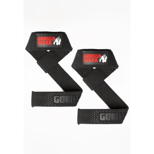 Padded Silicone Lifting Straps - Czarny. Czarne paski GORILLA WEAR, bez wzorów, sportowe. Za 104.00 zł.