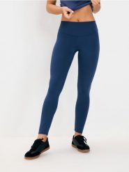 Legginsy GYM HARD - granatowy. Niebieskie legginsy Sinsay, bez wzorów. Za 39.99 zł.