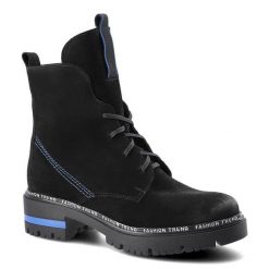 Czarne Botki Lemar Damskie Modne Ocieplane Buty. Czarne botki Lemar, bez wzorów, ze skóry, bez obcasa, na płaskiej podeszwie, bez zapięcia. Za 239.00 zł.