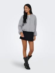 ONLY Kurtka w kolorze szarym rozmiar: XL/XXL. Szare kurtki ONLY, s, bez wzorów, z materiału, bez kaptura. Za 130.99 zł.