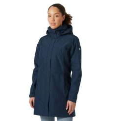 Kurtka uniwersalna damska Helly Hansen W Aden Long Coat. Czarne kurtki Helly Hansen, uniwersalny, bez wzorów, z syntetyku, casualowe, z kapturem. Za 842.00 zł.