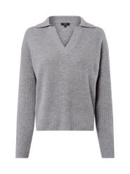IPURI sweter z dzianiny kaszmirowej Kobiety Kaszmir szary, XS. Szare swetry IPURI, xs, bez wzorów, z dzianiny, bez ramiączek. Za 479.95 zł.