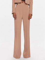 Pinko Spodnie materiałowe 100055 A14I Brązowy Straight Fit. Brązowe spodnie materiałowe Pinko, bez wzorów, z materiału. Za 619.99 zł.