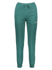 New Balance Spodnie dresowe "Uni-ssentials" w kolorze zielonym rozmiar: XXS/XS. Zielone spodnie dresowe New Balance, bez wzorów, z dresówki. Za 92.64 zł.