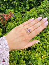 Pierścionek Ametyst 6 ct. Kropla złoto 585. Żółte pierścionki Brazi druse jewelry, z ametystem, pozłacane. Za 4,517.00 zł.