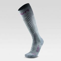 Skarpety narciarskie damskie UYN Ski One Comfort Fit. Szare skarpetki Uyn, bez wzorów. Za 149.99 zł.