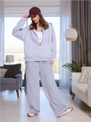 Bluza z kapturem - szary. Szare bluzy Sinsay, l, bez wzorów, bez ramiączek, z kapturem. Za 25.99 zł.