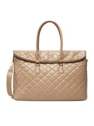 Nine West Torebka CEO-SOPHIA-LA374-4066 Beżowy. Brązowe shopper bag Nine West, bez wzorów, z materiału, bez dodatków. Za 299.99 zł.