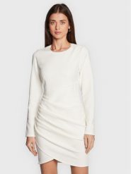 Silvian Heach Sukienka koktajlowa CVA22141VE Biały Slim Fit. Białe sukienki Silvian Heach, bez wzorów, z syntetyku, wizytowe, bez kołnierzyka, bez ramiączek. Za 1,129.00 zł.