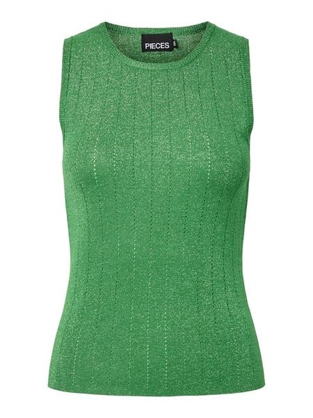 Pieces Top "Pcsalima" w kolorze zielonym rozmiar: S. Zielone topy Pieces, s, bez wzorów, z wiskozy, klasyczne, bez kołnierzyka, bez ramiączek. Za 109.95 zł.