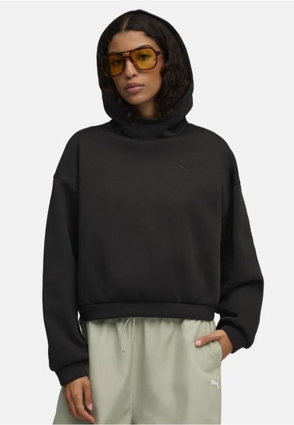 Bluza z kapturem Puma 632051 01 black. Czarne bluzy Puma, l, bez wzorów, z materiału, eleganckie, bez ramiączek, z kapturem. Za 449.75 zł.