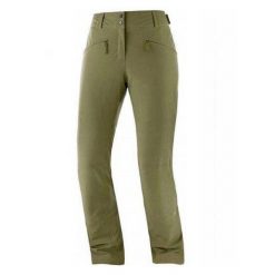 Damskie Spodnie Snowboardowe Edge. Zielone spodnie narciarskie Salomon, bez wzorów, snowboardowy. Za 543.99 zł.