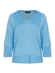 More & More Sweter w kolorze błękitnym rozmiar: 44. Niebieskie swetry More & More, bez wzorów, bez ramiączek. Za 105.88 zł.