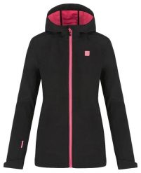 Damska kurtka softshell Loap Lamka czarna. Czarne kurtki przejściowe sportowe ÀLG, na jesień, m, bez wzorów, z dzianiny, bez kaptura, trekkingowe. Za 371.99 zł.