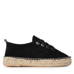 Espadryle Jenny Fairy. Czarne espadryle Jenny Fairy, bez wzorów, bez obcasa. Za 119.99 zł.