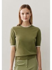 More & More Sweter w kolorze khaki rozmiar: 36. Brązowe swetry More & More, bez wzorów, bez ramiączek. Za 122.67 zł.