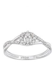 Revoni Złoty pierścionek z diamentami rozmiar: 55. Szare pierścionki Revoni, z diamentem, złote. Za 1,831.93 zł.