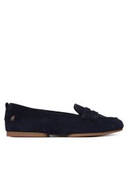 Tommy Hilfiger Mokasyny Th Flex FW0FW09507 Granatowy. Niebieskie mokasyny Tommy Hilfiger, bez wzorów, ze skóry. Za 529.99 zł.