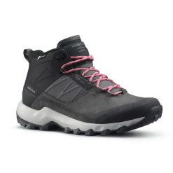 Buty turystyczne damskie Quechua MH500 Mid wodoodporne. Brązowe buty trekkingowe QUECHUA, z kauczuku, bez zapięcia. Za 329.99 zł.