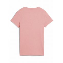 Damska koszulka prążkowana ESS ELEVATED PUMA Pink Fruit. Czerwone t-shirty sportowe Puma, l, bez wzorów, prążkowane, bez ramiączek. Za 129.00 zł.