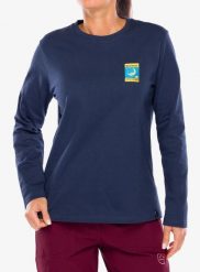 Bluzka damska z długim rękawem La Sportiva Moon Climb Long Sleeve. Niebieskie t-shirty sportowe La Sportiva, l, z aplikacjami, z bawełny, bez ramiączek, na fitness i siłownię. Za 203.49 zł.