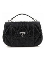 Guess Torebka w kolorze czarnym - 25 x 13 x 6 cm rozmiar: onesize. Czarne torebki klasyczne Guess, z aplikacjami, z materiału, pikowane, bez dodatków. Za 404.99 zł.