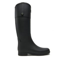 Kalosze Hunter. Czarne kalosze Hunter, bez wzorów, bez zapięcia. Za 549.99 zł.