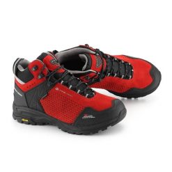 Buty trekkingowe skórzane unisex Alpine Pro Angoon Vibram. Czerwone buty trekkingowe Alpine Pro, za kostkę, bez zapięcia. W wyprzedaży za 599.00 zł.